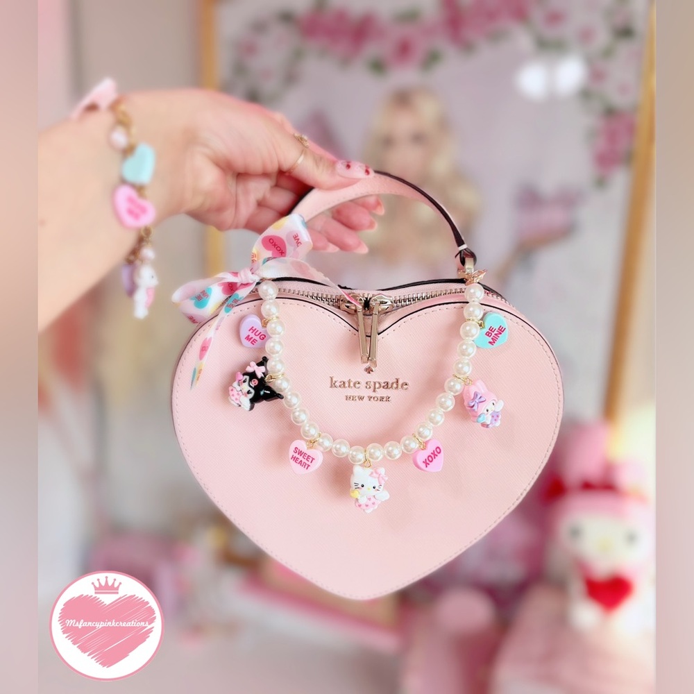 Hello Kitty & Candy Hearts Purse Chain